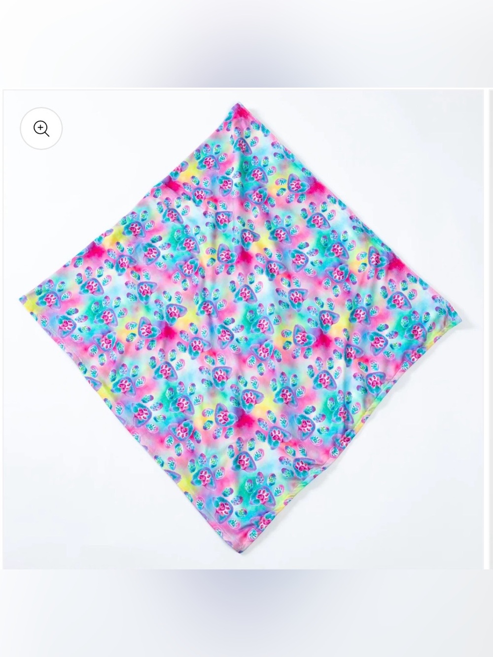 Colorful Rainbow Paw Print Microfiber Beach Towel